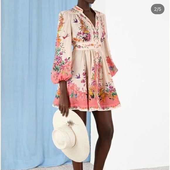 NWOT Zimmermann Mini Dress - Picture 2 of 7